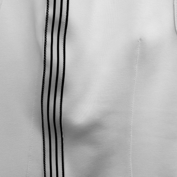 Marie Saint Pierre White Asymmetrical Neoprene Tank - Picture 6 of 9